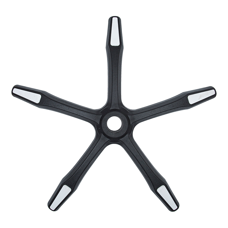 PA-H Leather Grain Foot Silla Nylon Pierna (base de nylon)